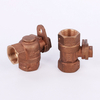 Bronze angle Ball Valve with lockwing NR-L010A