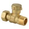 Brass lockable ball valve with cap NR-L038