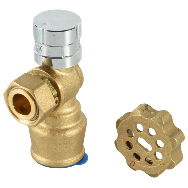 Brass magnetic lockable ball valve with pushfit end（NR-L030)