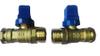 Brass ball valve with square cast iron handle NR-B041