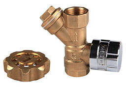 Brass Lockable Ball Valve with Strainer
