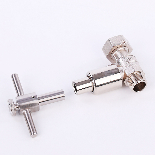 Brass lockable ball valve with swivel nut NR-L051