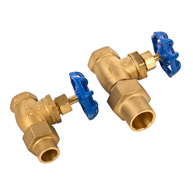 Brass stop valve with Flare Copper Tube Nut NR-S003