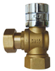 Brass angle magnetic Lockable Ball Valve NR-L006