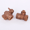Bronze angle Ball Valve with lockwing NR-L010A
