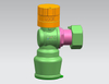 Brass magnetic lockable ball valve with pushfit end（NR-L030)