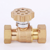 Brass magnetic lockable ball valve NR-L039