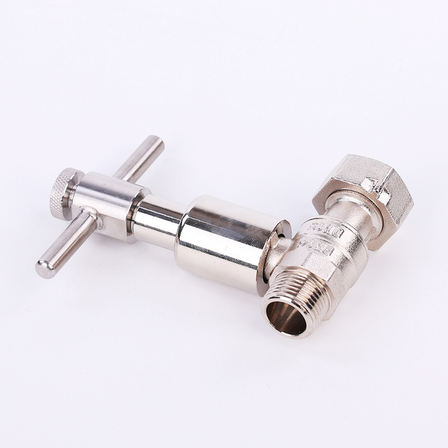 Brass lockable ball valve with swivel nut NR-L051