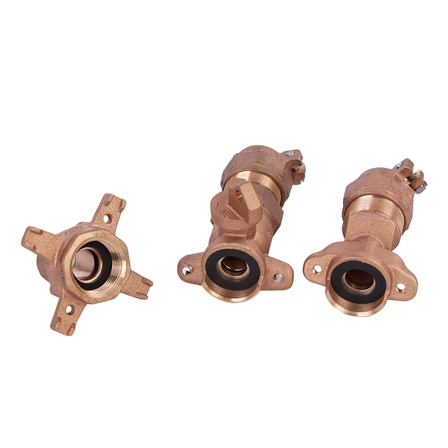 Lead free bronze water meter accessories with pack joint nut NR-W008 