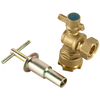 Brass angle lockable ball valve with Compression end NR-L007