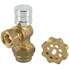 Brass magnetic lockable ball valve with check valve（NR-L031)