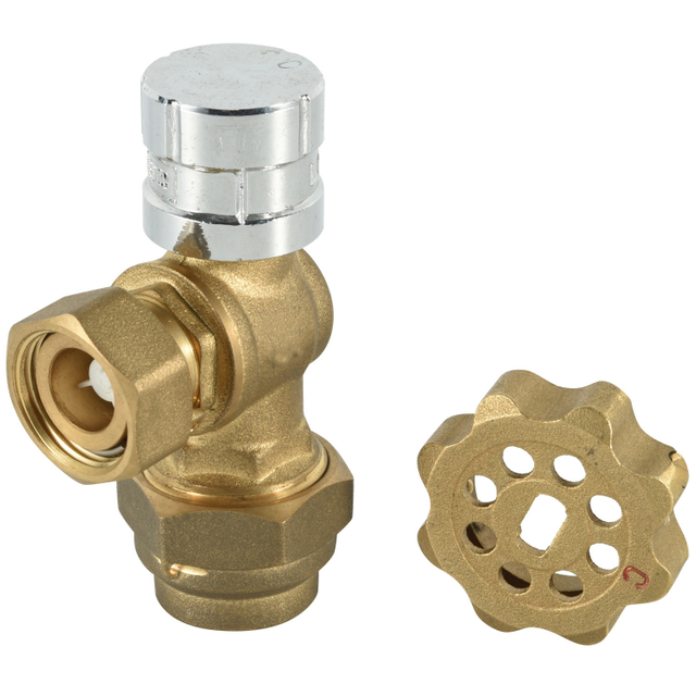 Brass magnetic lockable ball valve with check valve（NR-L031)