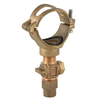 Bronze Clamp Saddle with Corporation Stops NR-F010