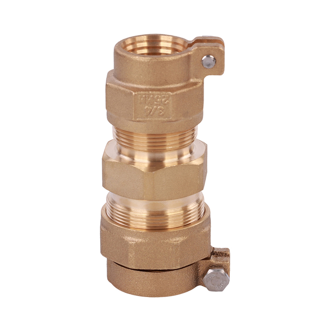 Bronze connector with pack joint nut NR-I011