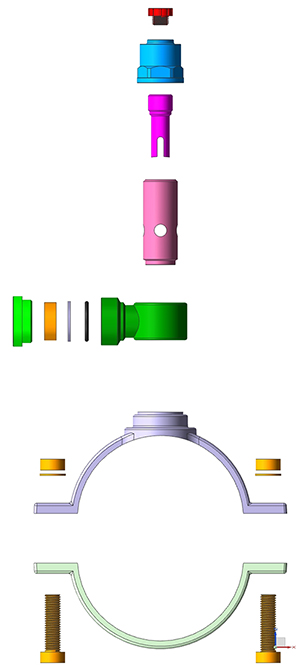 self tapping ferrule straps COMPRESSION