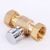Brass magnetic lockable ball valve NR-L039