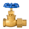 Brass stop valve with Flare Copper Tube Nut NR-S003
