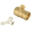 Brass lockable ball valve NR-L009