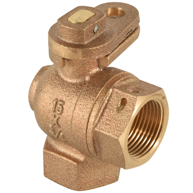 Bronze angle Ball Valve with lockwing NR-L010A