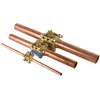 3-piece brass ball valve with lockable handle NR-L018