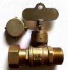Brass lockable ball valve with cap NR-L038