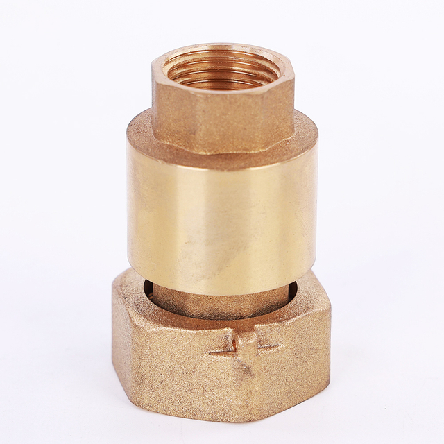 Brass spring check valve with swivel nut （NR-C002）