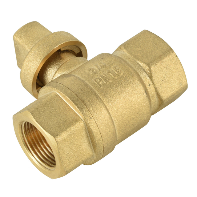 Brass ball valve with brass handle NR-B012