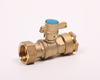 Brass straight lockable ball valve with Compression end NR-L008