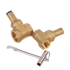 Brass lockable gate valve NR-L053