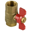 Brass ball valve with butterfly aluminium handle NR-B008