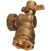 Brass angle lockable ball valve with Compression end NR-L007