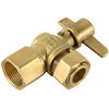 Brass angle lockable ball valve NR-L017