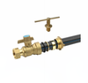 Brass straight lockable ball valve with Compression end NR-L008