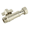 Brass Telescopic Lockable nickel plated Ball Valve NR-L043