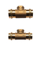 Lead free Bronze double compression pipe fitting NR-I018