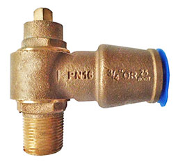 Gunmetal Swivel Ferrule Valve with Pushfit End