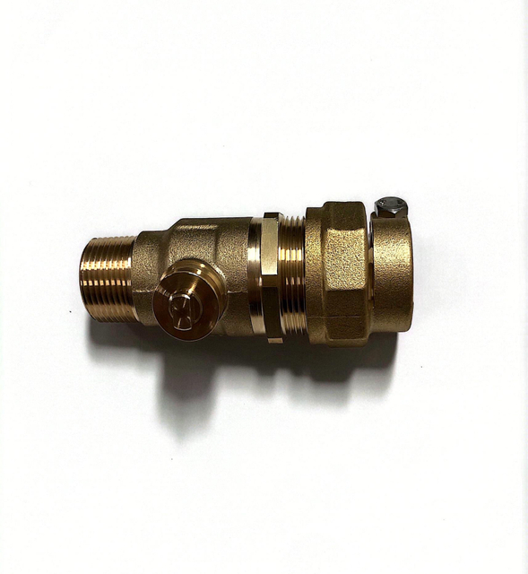 Brass Corporation Stop with pack joint nut
