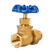 Brass stop valve with Flare Copper Tube Nut NR-S003