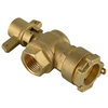 Brass angle lockable ball valve NR-L020