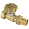 Brass straight Magnetic Lockable Ball Valve for water meter NR-L023