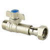 Brass Telescopic Lockable nickel plated Ball Valve NR-L043