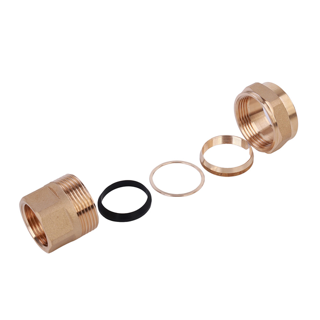 Forging Brass female compression coupling for PE pipe NR-I015 