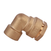 Brass elbow compression adaptor for PE pipe NR-I007