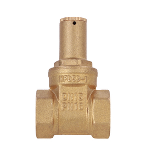 Brass lockable gate valve NR-L053