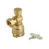 Brass Angle Water Meter Lockable Ball Valve NR-L005