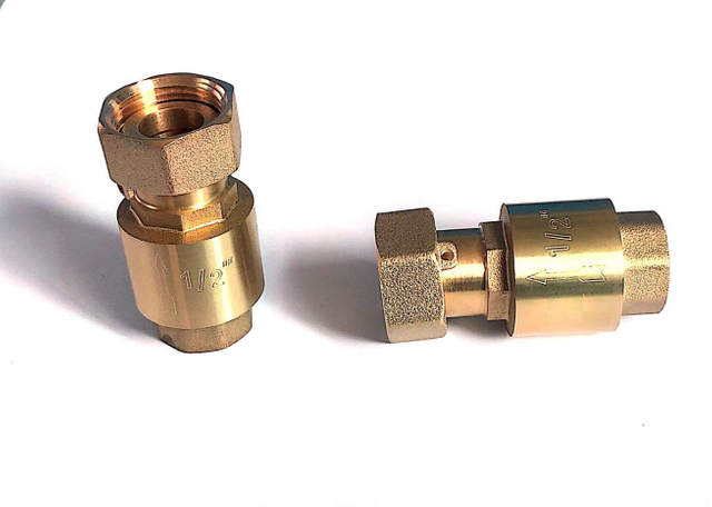 Brass spring check valve with swivel nut （NR-C002）
