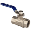 Brass ball valve with nickel plated body NR-B007