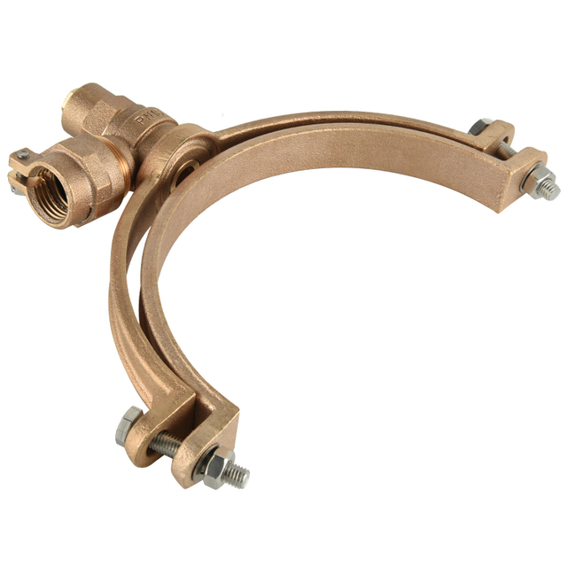 Bronze valve-Self-tapping ferrule straps pack joint nut NR-F007