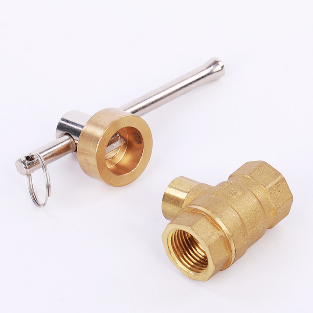 Brass lockable ball valve NR-L052