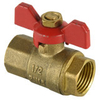 Brass ball valve with butterfly aluminium handle NR-B008